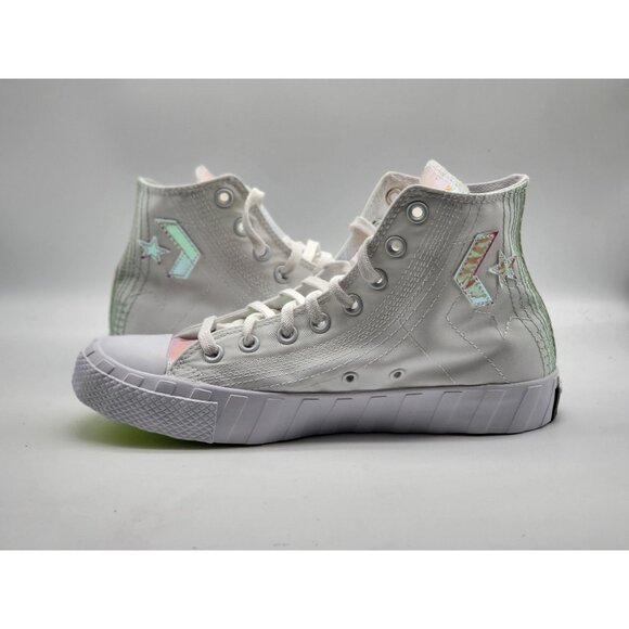 Converse UNT1TL3D‎ Hi-Vis White Men Size 8 Canvas High Top Sneaker Shoes 170605C main image 6